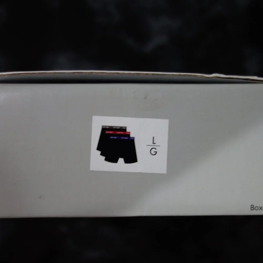 Calvin Klein Cotton Stretch Wicking technology Classic Fit L 3 Boxer Briefs New